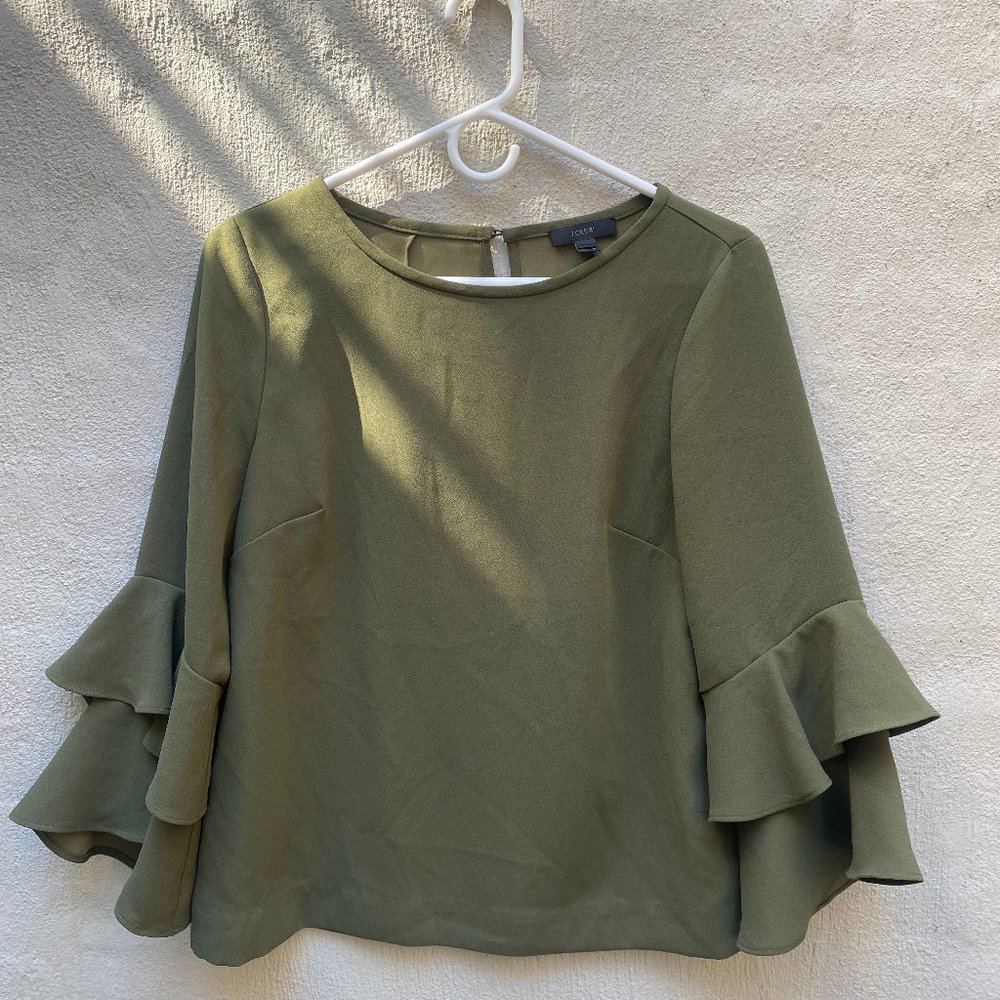 J Crew Bell Sleeve Top